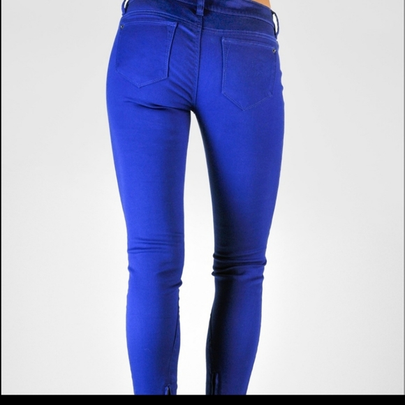 Indigo Rein Royal Blue Skinny Jeans Size 5. - Picture 3 of 11
